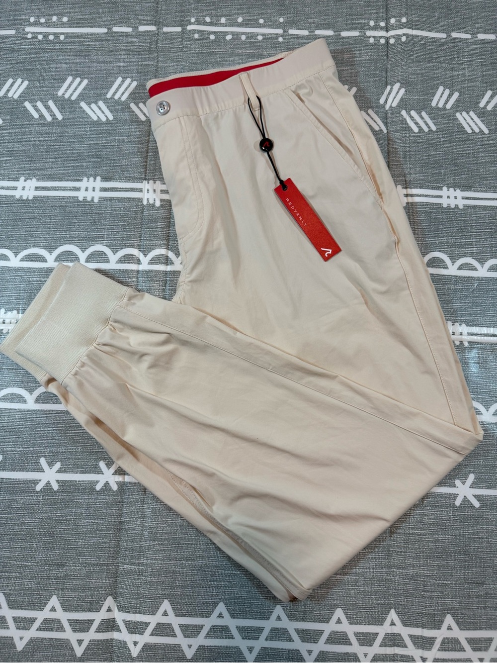 Redvanly Halliday Pull-On Joggers in Oat